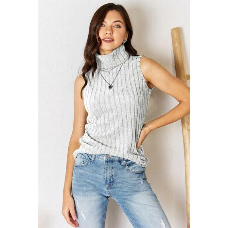 Basic Bae Ribbed Turtleneck Tank