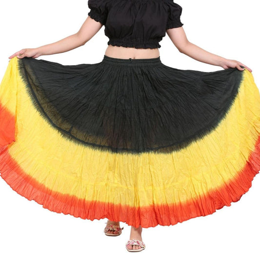 Women'S Flowy Renaissance Long Maxi Tiered Peasant Dance Skirt, plus Size 0X to 3X