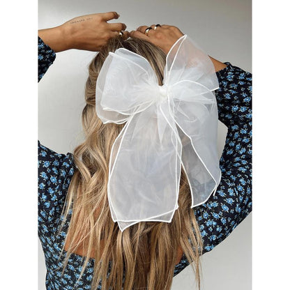 Wicks Hair Bow White