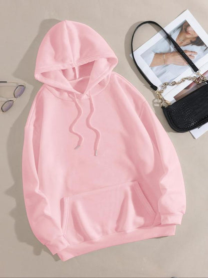 Women'S "Not in the Mood" Letter Print Drop Shoulder Graphic Hoodie, Drawstring Longsleeves Hooded Sweatshirt for Daily Wear, Essential Hoodies, Mean Girls Outfit, Graphic Hoodie, Fall Outfits 2024, Women'S Back to School Clothing for Spring & Fall